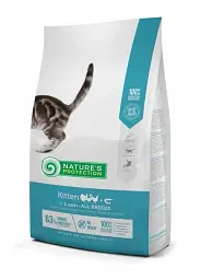Сухий корм для кошенят Nature's Protection Kitten з індичкою качкою куркою та крилем 2 кг
