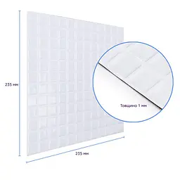 Самоклеюча поліуретанова плитка Sticker Wall 235х235х1мм D SW-00001940 - мініатюра 3