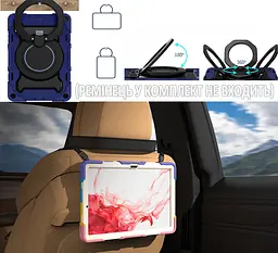 Чохол-підставка BeCover броньований протиударний для Samsung Galaxy Tab A8 10.5 -2021 SM-X200 / SM-X205 Blue (709929) - мініатюра 7
