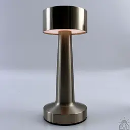 Настільна лампа сенсорна світлодіодна ESLLSE DOWN LIGHT з акумулятором 1200 mA Срібляста - мініатюра 2