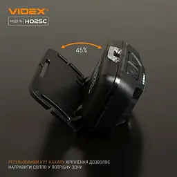 Налобний світлодіодний ліхтарик Videx 310Lm 5000K (VLF-H025C) - мініатюра 7