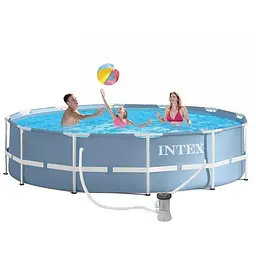 Каркасний басейн з фільтрувальним насосом для очищення води Intex 366 * 76 см