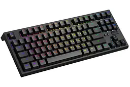 Клавіатура ігрова механічна GamePro GPMK-18 Red Swich Hot-Swap TKL RGB Black - мініатюра 2