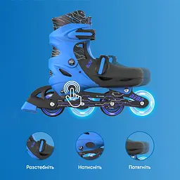 Роликові ковзани Neon Inline Skates розмір 34-37 сині (NT08B4) - мініатюра 6