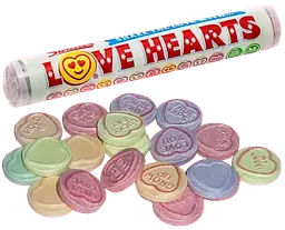 Драже Swizzels Love Hearts Giant Roll 39г - мініатюра 3