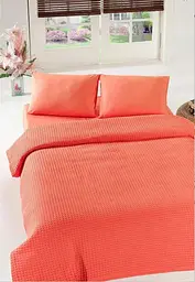 Покривало піке Eponj Home - Burumcuk coral кораловий вафельне 200x235