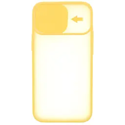 Чохол UFT для iPhone 12 Pro силіконовий зі шторкою, що захищає камеру Yellow - мініатюра 2