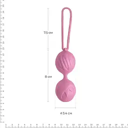 Вагінальні кульки Adrien Lastic Geisha, 16.5 см, рожевий - мініатюра 3