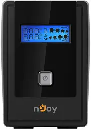 ДБЖ з дисплеєм NJOY Cadu 650 (UPCMTLS665TCAAZ01B) Lin-int AVR 2 розетки Schuko + USB - мініатюра 3