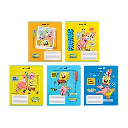 Зошит Kite SpongeBob SquarePants, 12 аркушів, клітинка (SB25-232), в асортименті