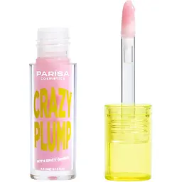 Блиск- плампер для губ Parisa Lipgloss Crazy Plump відтінок №102 Rose sparkle  - мініатюра 2