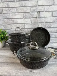 Набір посуду O.M.S. Collection 3048 Black 7 предметів