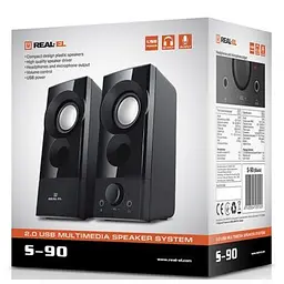 Акустична система REAL-EL S-90 Black (EL121100011) - мініатюра 9
