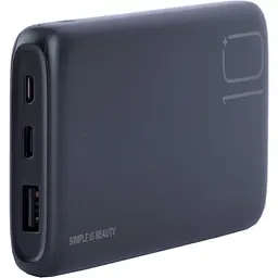 Портативний зовнішній акумулятор XO PR182 10000mAh (Чорний) - мініатюра 2