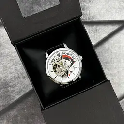 Наручний годинник жіночий 022 Silver-Black Mechanic Вільна бо Українка Patriot acs0030979 - мініатюра 3