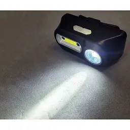 Налобний ліхтар Police KX-1804A KT2209-98 акумуляторний з датчиком руху XPE+COB 18650 - мініатюра 4
