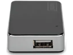 Мультипортовий адаптер Digitus Hub 4-port USB 2.0 HighSpeed, Black (DA-70220) - мініатюра 3