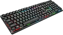 Клавіатура REAL-EL Comfort 7011 Backlit Ukr RGB Black (EL123100043) - мініатюра 2