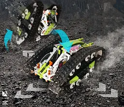 Конструктор машина на радіокеруванні MOULD KING всюдихід Shape-shifter двосторонній позашляховик 836 деталей - мініатюра 7