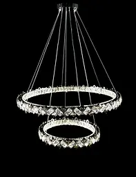 Світлодіодна люстра Splendid Ray L40802/80+50/2 LED, 2 кільця, пульт, димер, 100 Вт - мініатюра 3