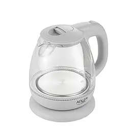 Чайник Adler AD 1283G Grey скляний 1.0л - мініатюра 4