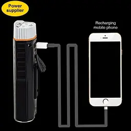 Велофара 3 в 1 PowerBank UltraFire Multifunctional Bicycle Light M48A - мініатюра 6