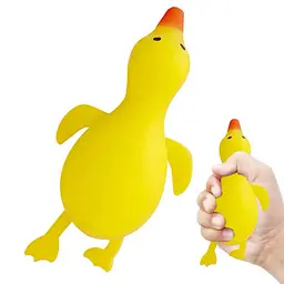 Іграшка антистрес каченя Сквіші Squishies жовте для дітей і дорослих (6920364575706) - мініатюра 4