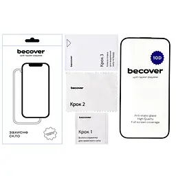 Скло захисне BeCover Apple iPhone 14 10D Black (711325) - мініатюра 2