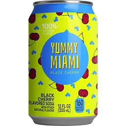 Напій безалкогольний Yummy Miami Black Cherry газований 0.355 л з/б (947431)