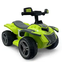 Квадроцикл M 6367ELR-5-11 радіо/к 2*25W, 1*6V7AH MP3, BLUETOOTH, EVA, музика, світло, шкіра, зелено-сірий