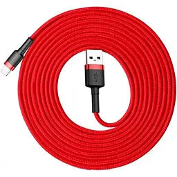 Кабель Baseus Cafule USB-A to Lightning 3m Red (CALKLF-R09) [169659] - мініатюра 2