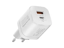 Мережевий зарядний пристрій Promate PowerPort 33 W White