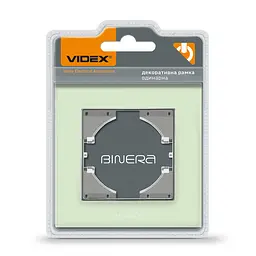 Рамка зелене скло одинарна горизонтальна VIDEX BINERA VIDEX (24575-000)