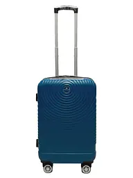 Валіза маленька S ABS-пластик Worldline Airtex 652 60×39×25см 58л Синій