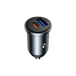 Автомобільне зарядне пристрій WIWU 35W Nano Lite A+C Fast Car Charger Wi-CC030 Сірий