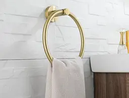 Рушникотримач кільце Rea Mist 5 gold REA-80029, Золотий - мініатюра 4