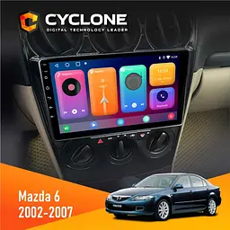 Штатна магнітола Mazda 6 2002-2007 Cyclone C9-001 2x32 CPL Cyclone (НФ-00002463)
