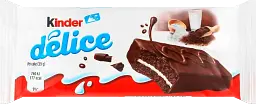 Упаковка бісквітів Kinder Delice з молочною начинкою 39 г х 20 шт - мініатюра 2