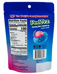 Жувальні цукерки Amos Peelerz Gummy Blue Raspberry 170г - мініатюра 4