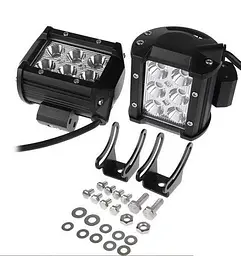 Додаткова LED фара 18W (3W x 6) 10-30V 95x75x60 mm Далека 1 шт. (D18W)