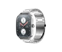 Розумний годинник Amazfit Pop 3S Metal Silver Metallic Strap з металевим ремінцем - мініатюра 3