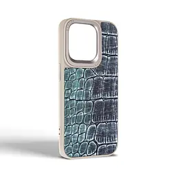 Кожаный чехол для Apple iPhone 14 Pro, Harder Glamorous Croco, разноцветный, термополиуретан ТПУ + экокожа с имитацией кожи крокодила, панель, защита корпуса, противоударный, микрофибра, рамка вокруг камеры, защита всего корпуса, (ARM76769) - мініатюра 2
