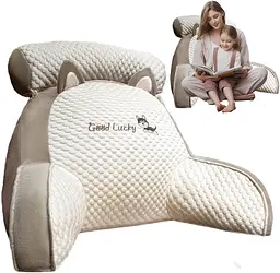 Подушка-спинка PILLOW-07 для дивана біло-сіра - мініатюра 3