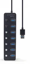 USB-Хаб Gembird UHB-U3P7P-01 на 7 портiв USB 3.0 (UHB-U3P7P-01) - мініатюра 3