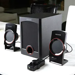 Акустична система 2.1 Microlab M-111, чорна з червоним - мініатюра 5