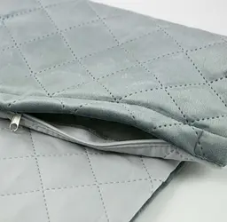 Чохол на подушку Руно 50х70 VeLour "Dark Grey ромб" (382.55_Dark Grey ромб) - мініатюра 5