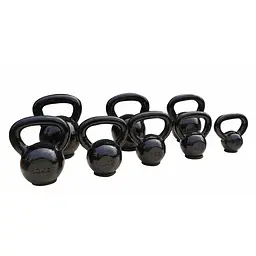 Гиря чавунна Toorx 10 кг з гумовою підставкою Black (KGV-10) - мініатюра 2
