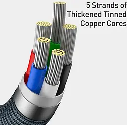 Кабель Baseus Crystal Shine Series Fast Charging Data Cable Type-C to iP 20W 2m CAJY000301 Black - мініатюра 6