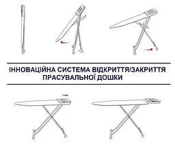 Дошка для прасування Casa Si Lady 122x38 White/Perls (CS93574R267) - мініатюра 4