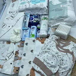Набір для новонароджених у пологовий "Ніжний дотик" у нейтральних кольорах ЕкоМама + сумка у подарунок - мініатюра 2